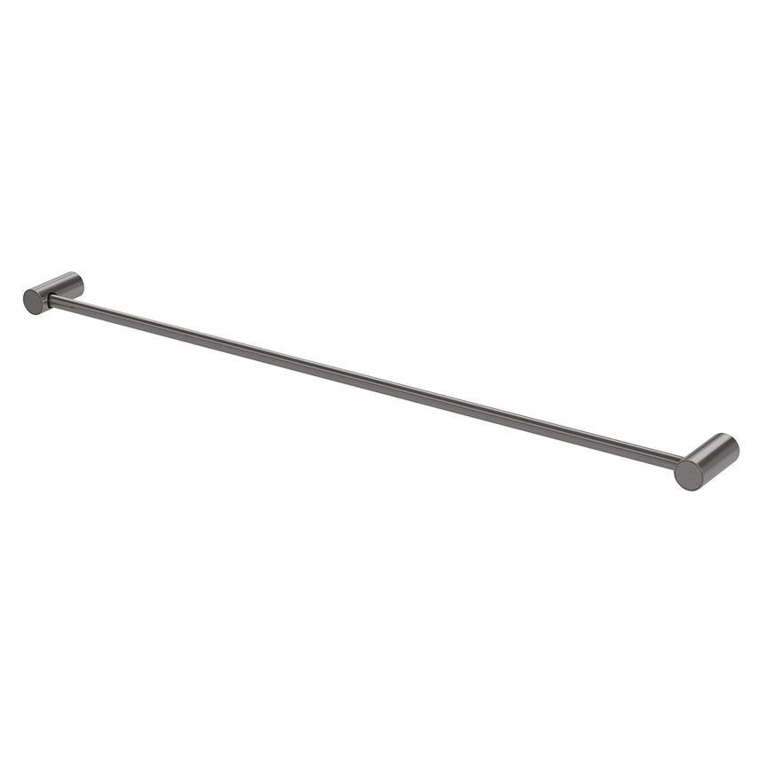 Phoenix Vivid Slimline Single Towel Rail 800mm Brushed Carbon, product view
