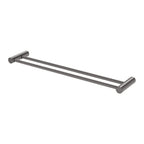 Phoenix Vivid Slimline Double Towel Rail 600mm Brushed Carbon