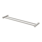 Phoenix Vivid Slimline Double Towel Rail 600mm Brushed Nickel