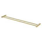 Phoenix Vivid Slimline Double Towel Rail 800mm Brushed Gold