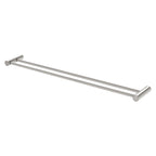 Phoenix Vivid Slimline Double Towel Rail 800mm Brushed Nickel
