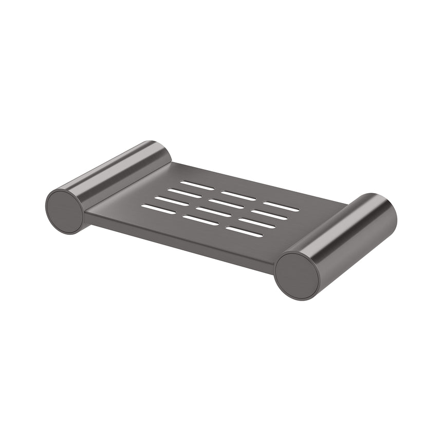 Phoenix Vivid Slimline Soap Dish Holder Brushed Carbon, product view