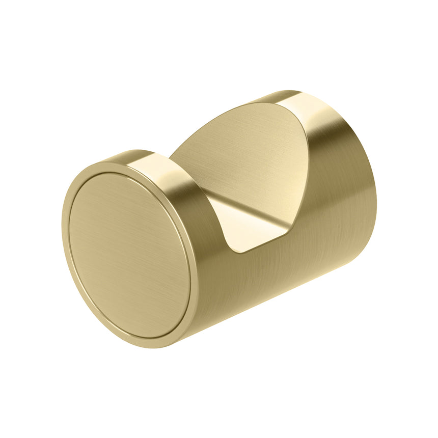 Phoenix Vivid Slimline Robe Hook Brushed Gold, product view