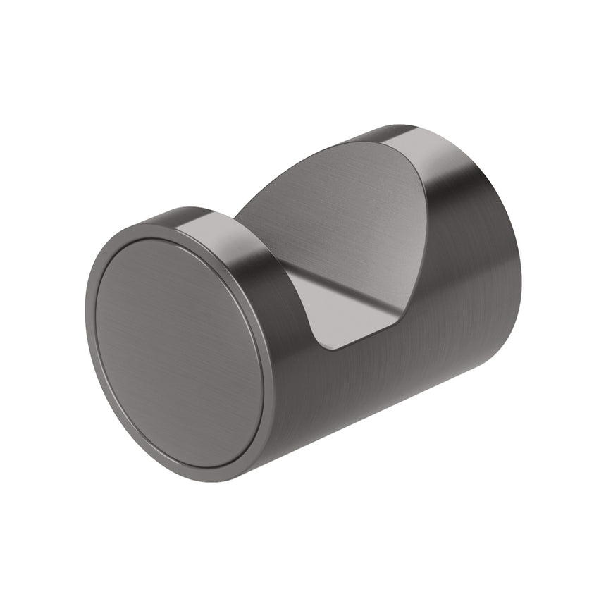 Phoenix Vivid Slimline Robe Hook Brushed Carbon, product view