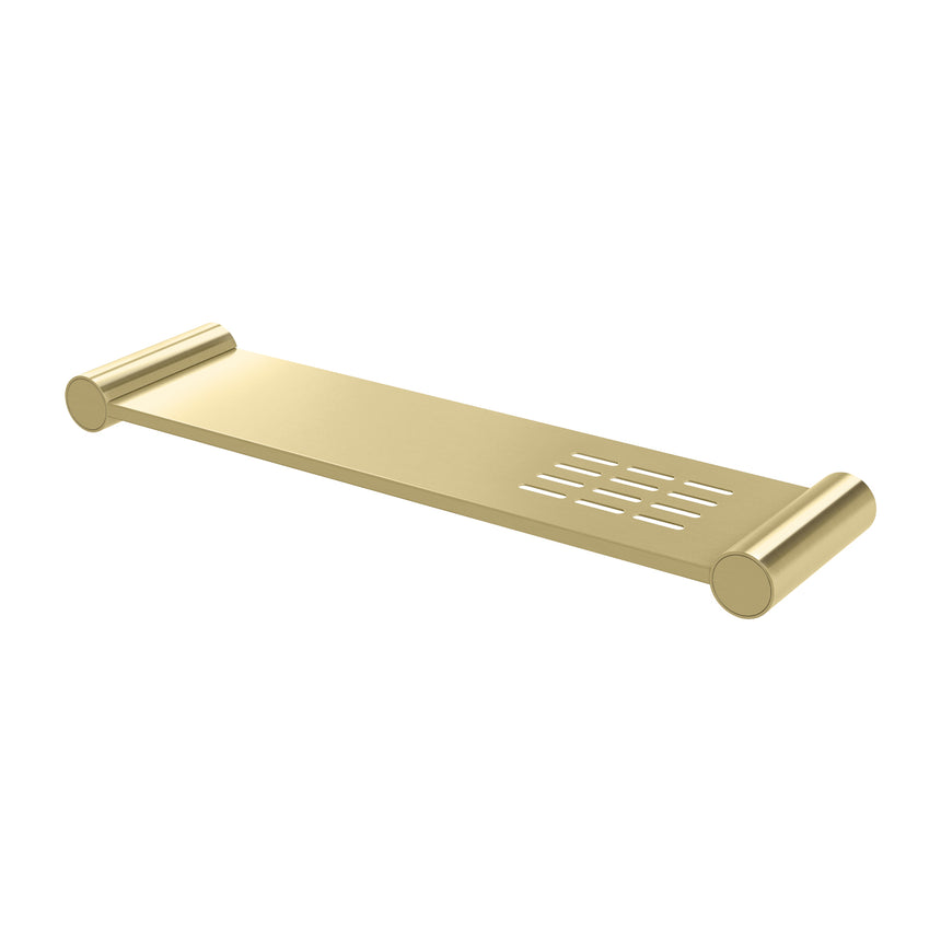 Phoenix Vivid Slimline Metal Shelf Brushed Gold, product view