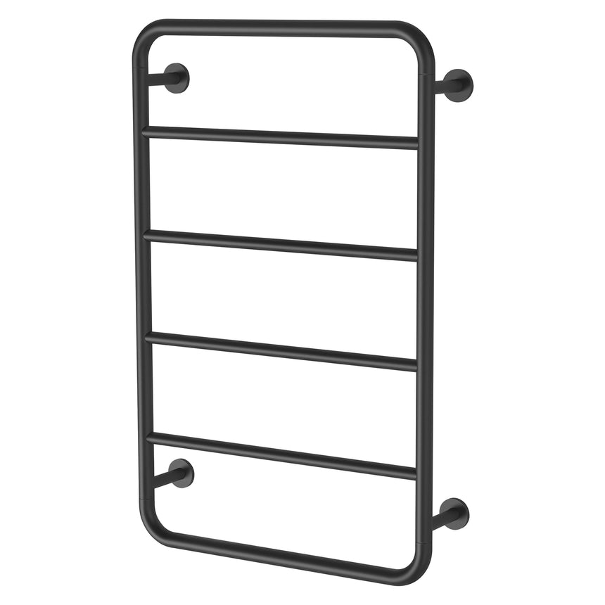 Phoenix Vivid Slimline Towel Ladder 800 x 500mm Matte Black, product view