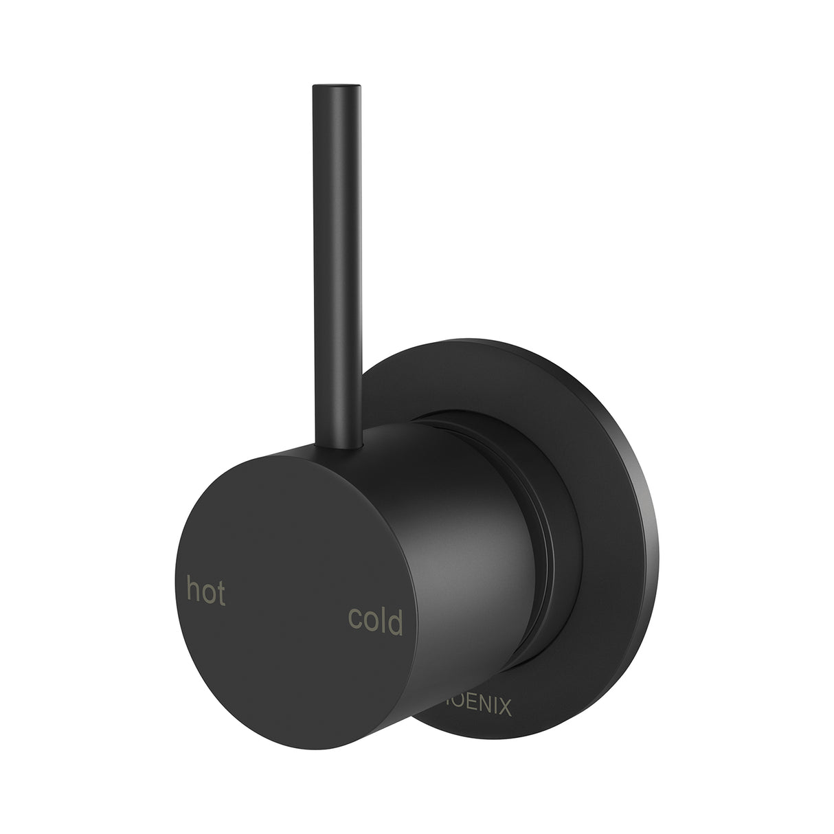 Phoenix Vivid Slimline Up Shower / Wall Mixer Matte Black 3D Viewer
