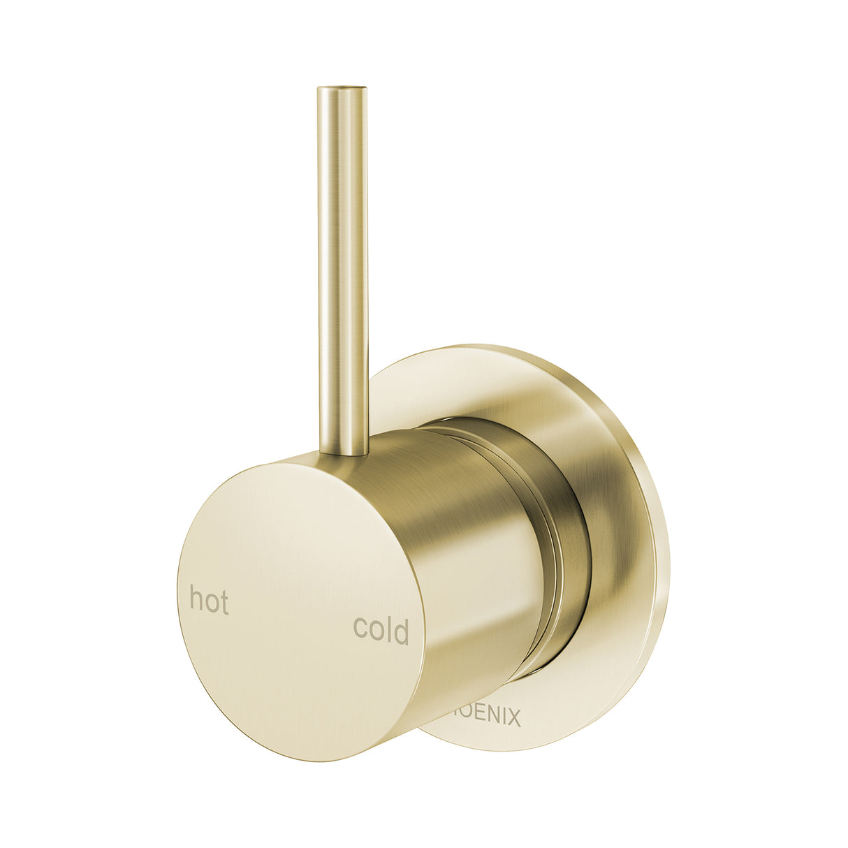 Phoenix Vivid Slimline Up Shower / Wall Mixer Brushed Gold 3D Viewer