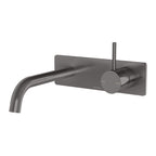 Phoenix Vivid Slimline Up Basin / Bath Wall Mixer Set Brushed Carbon