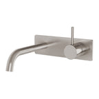 Phoenix Vivid Slimline Up Basin / Bath Wall Mixer Set Brushed Nickel