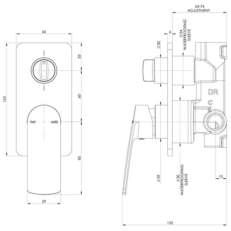 115-2910-1-Mekko-SwitchMix-Shower-Bath-Diverter-Mixer-Line-Drawing-1