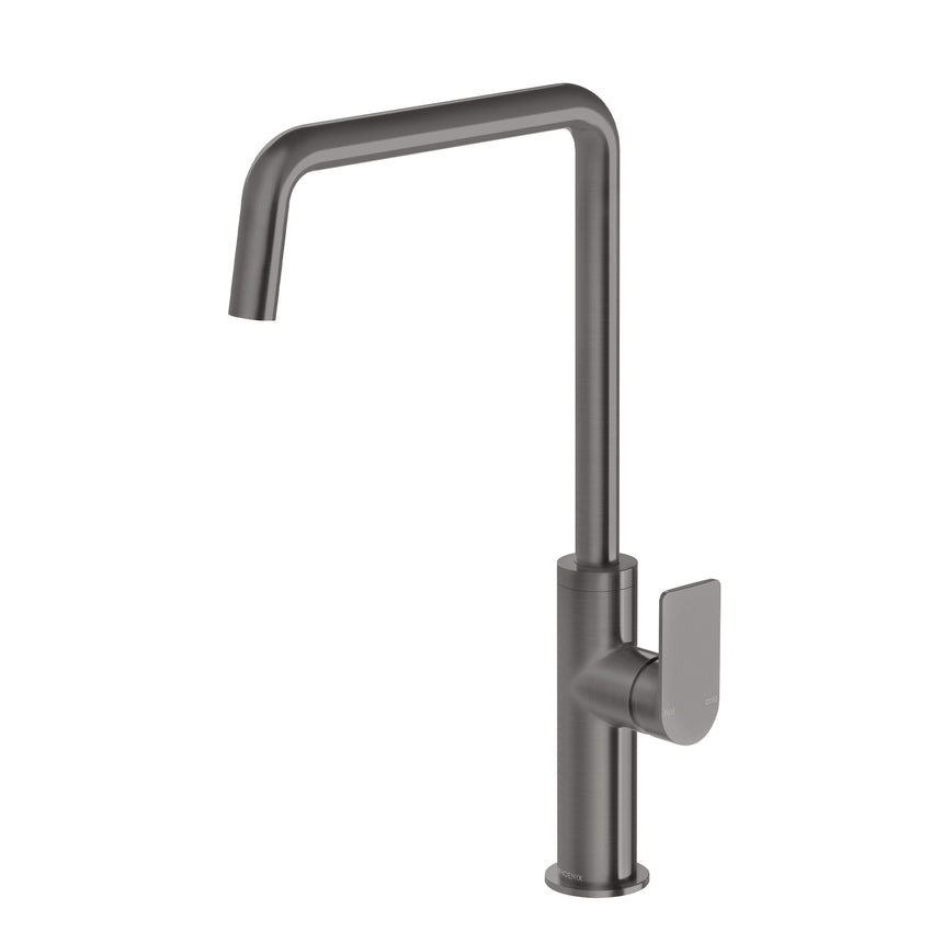 Phoenix Mekko Sink Mixer 190mm Squareline Brushed Carbon, product view
