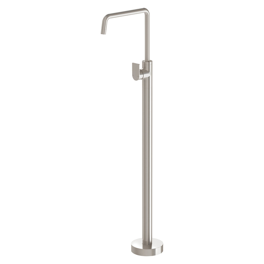 Phoenix Mekko Floor Mounted Bath Mixer Brushed Nickel, product view