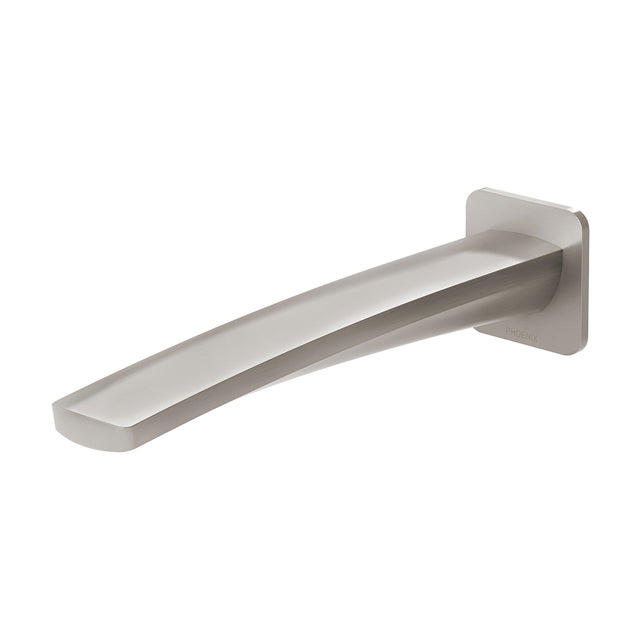 Phoenix Mekko Wall Bath Outlet 200mm Brushed Nickel, product view