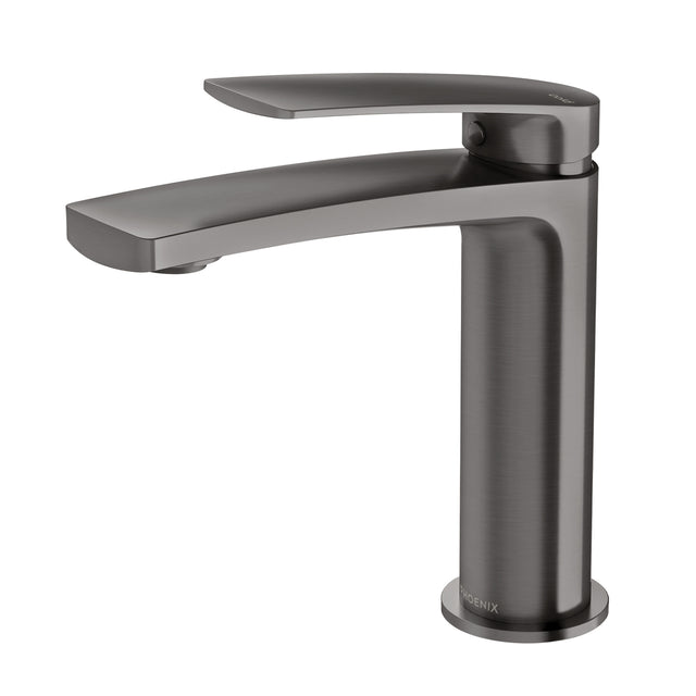 Phoenix Mekko Basin Mixer Brushed Carbon, product view