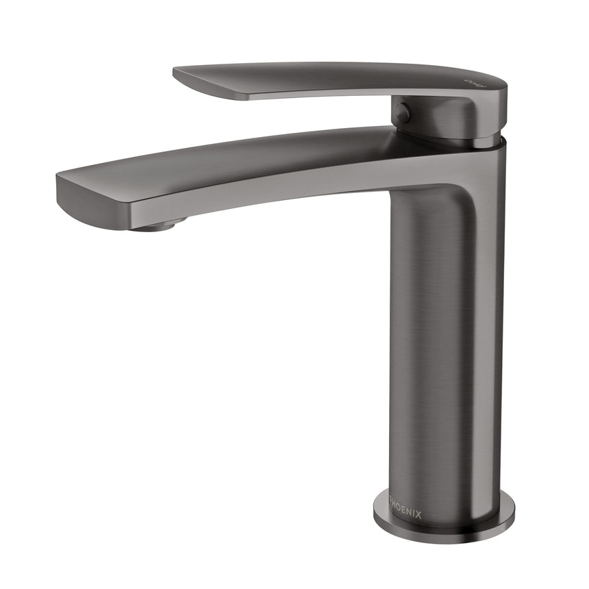 Phoenix Mekko Basin Mixer Brushed Carbon, product view