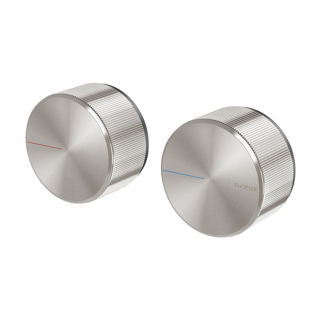 Phoenix Axia Wall Top Assemblies 15mm Extended Spindles Brushed Nickel, product view