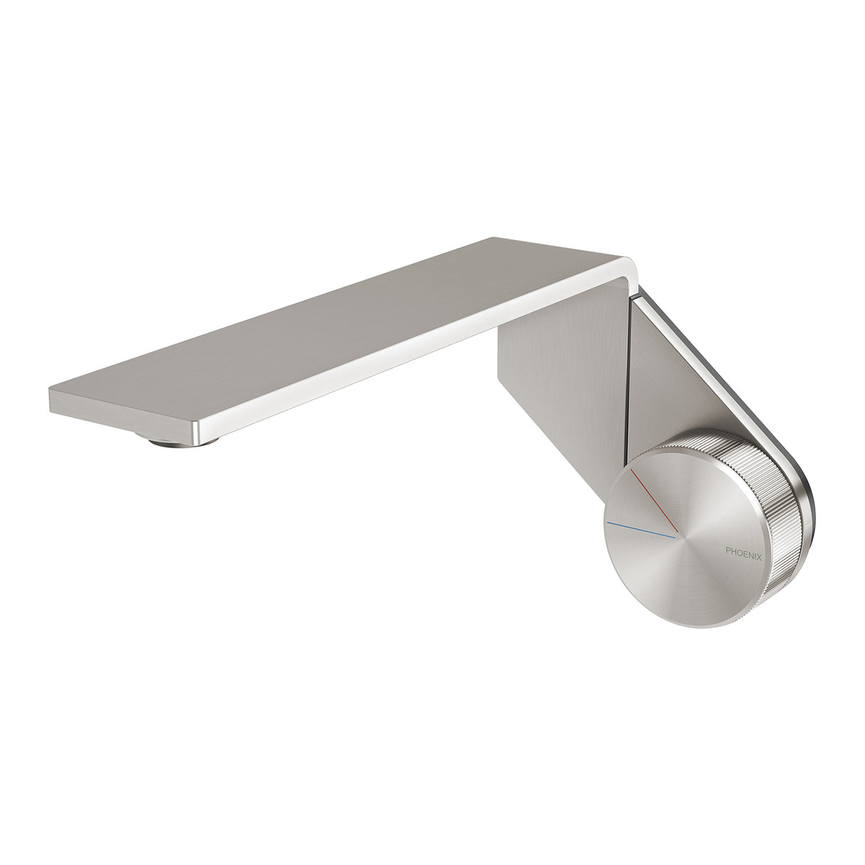 Phoenix Axia Wall Basin / Bath Mixer Set 200mm Brushed Nickel 3D Viewer