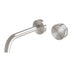 Phoenix Axia Wall Basin / Bath Curved Outlet Mixer Set 180mm Brushed Nickel