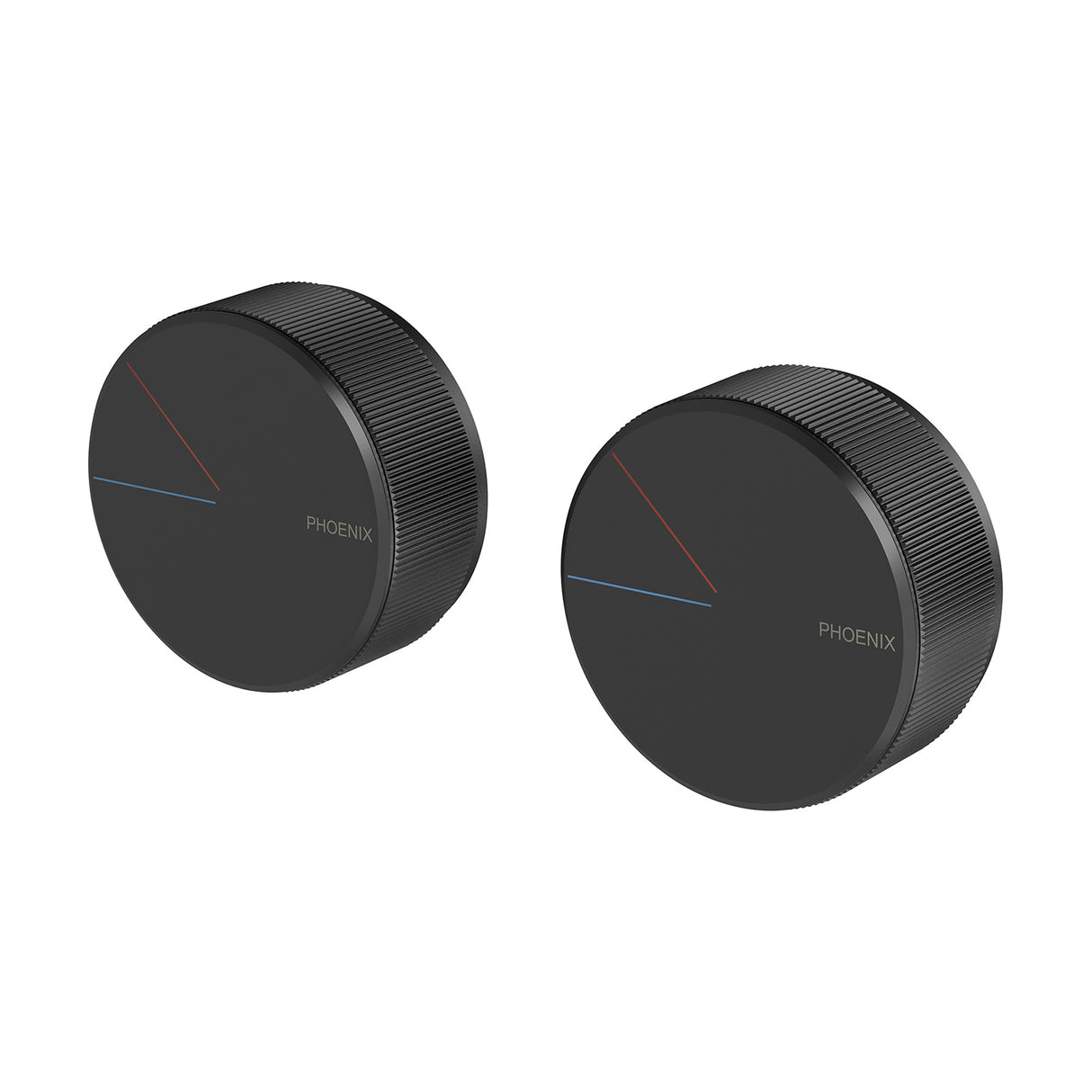 Phoenix Axia Twin Shower Mixer / Wall Mixer Matte Black 3D Viewer