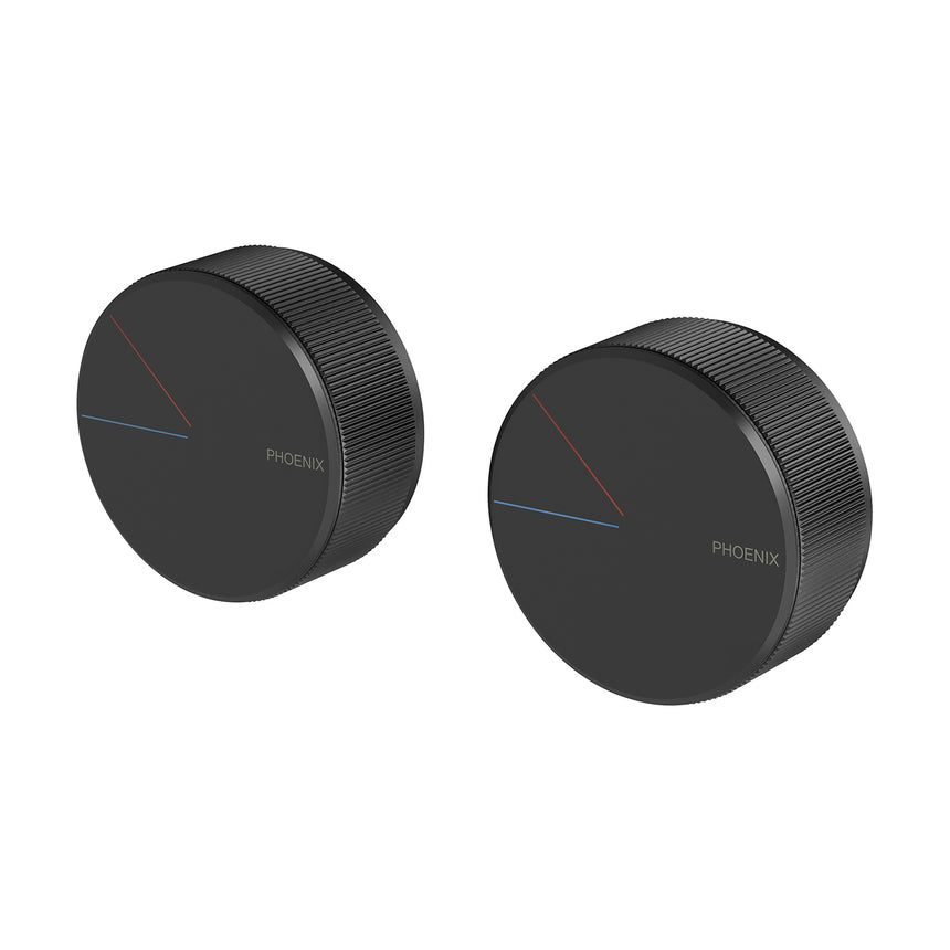 Phoenix Axia Twin Shower Mixer / Wall Mixer Matte Black, product view