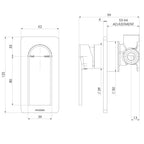 Phoenix Teel SwitchMix Shower / Wall Mixer Brushed Nickel (Complete Kit) - Lead Free