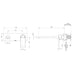 Phoenix Teel SwitchMix Wall Basin / Bath Mixer Set 200mm Chrome
