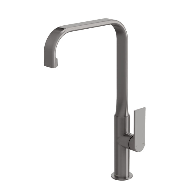 Phoenix Teel Sink Mixer 200mm Squareline Brushed Carbon, product view