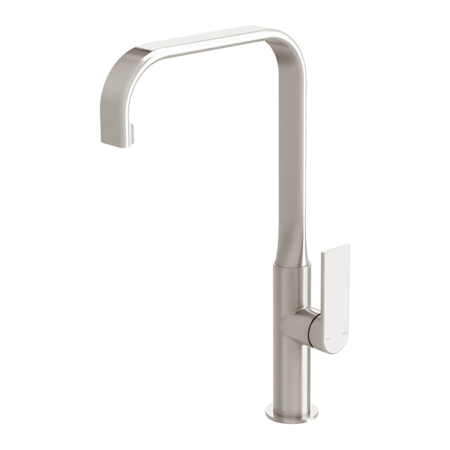 Phoenix Teel Sink Mixer 200mm Squareline Brushed Nickel, product view