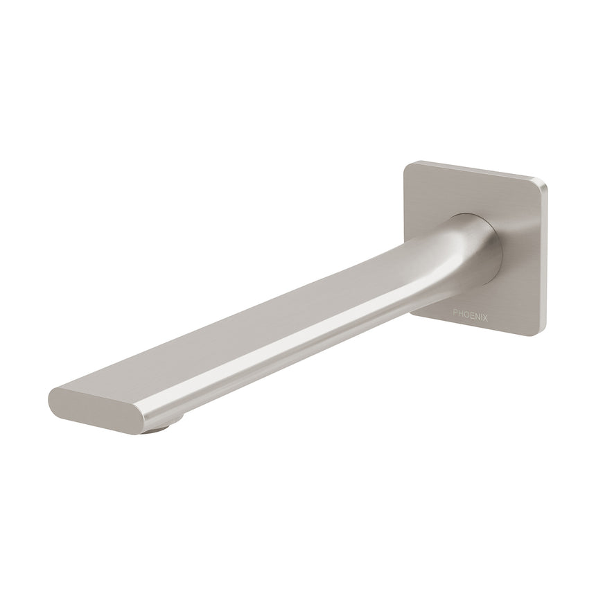 Phoenix Teel Wall Basin Outlet 200mm Brushed Nickel, product view