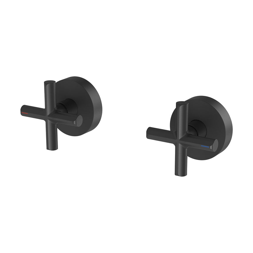 Phoenix Vivid Slimline Plus Wall Top Assemblies Matte Black, product view
