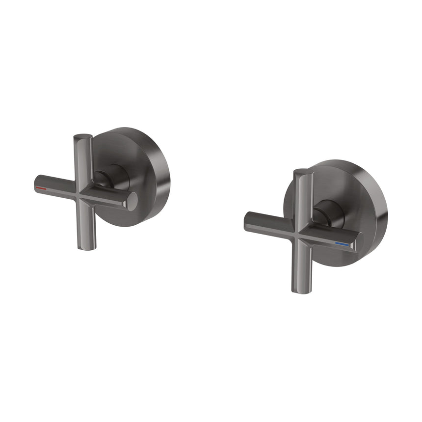 Phoenix Vivid Slimline Plus Wall Top Assemblies Brushed Carbon, product view