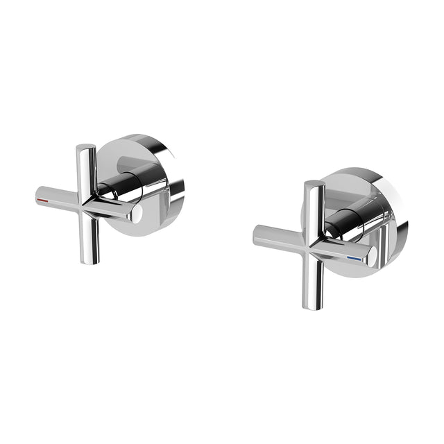 Phoenix Vivid Slimline Plus Wall Top Assemblies 15mm Extended Spindles Chrome, product view