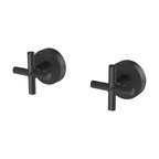Phoenix Vivid Slimline Plus Wall Top Assemblies 15mm Extended Spindles Matte Black