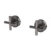 Phoenix Vivid Slimline Plus Wall Top Assemblies 15mm Extended Spindles Brushed Carbon