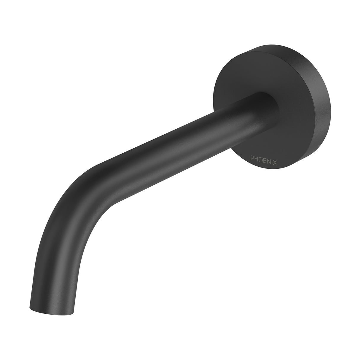 Phoenix Vivid Slimline Plus Wall Basin / Bath Outlet 180mm Matte Black 3D Viewer