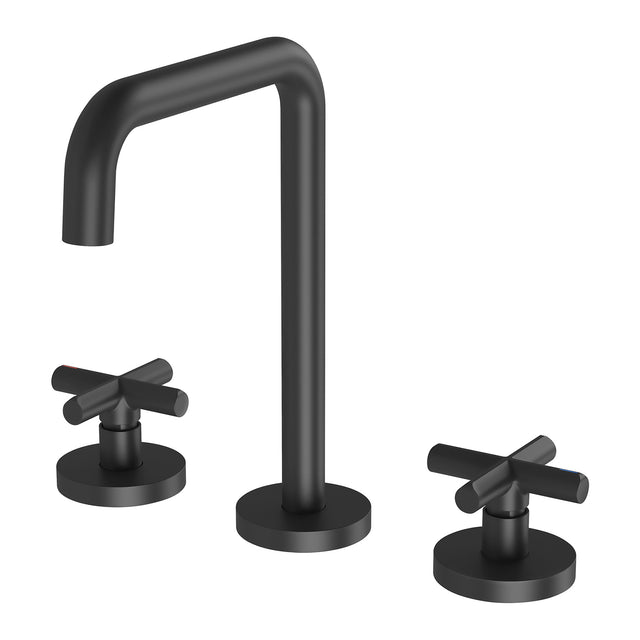 Phoenix Vivid Slimline Plus Basin Set Matte Black, product view