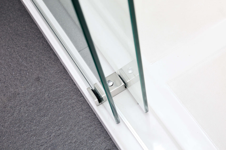 Covey DS03 Chrome bottom door guide and glass panels