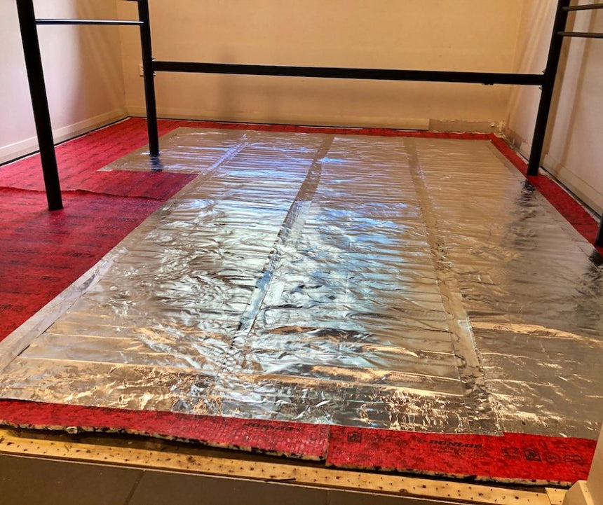Coldbuster under carpet heating installation