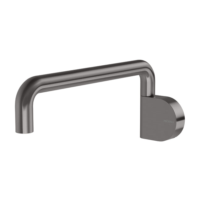 Phoenix Designer Swivel Bath Outlet 230mm Round Brushed Carbon, product view