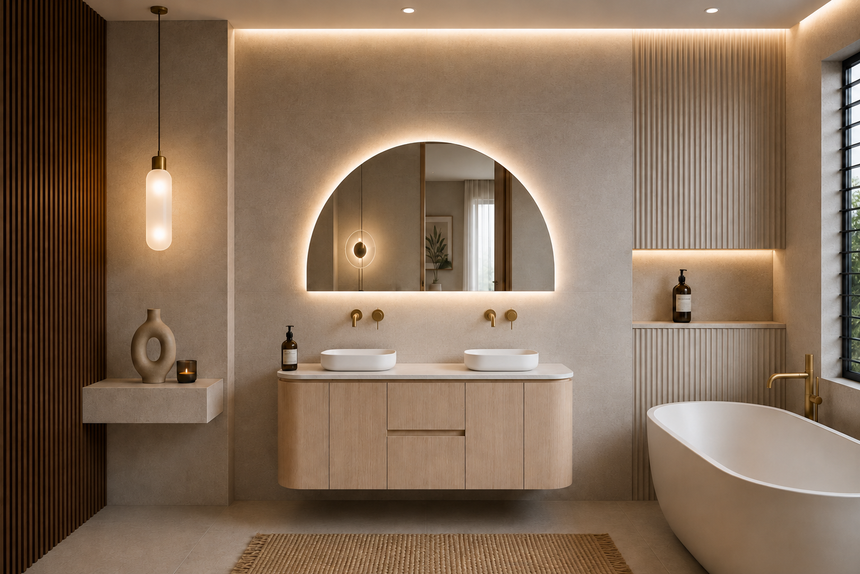 Ravello Wall Hung Vanity Sandy Oak