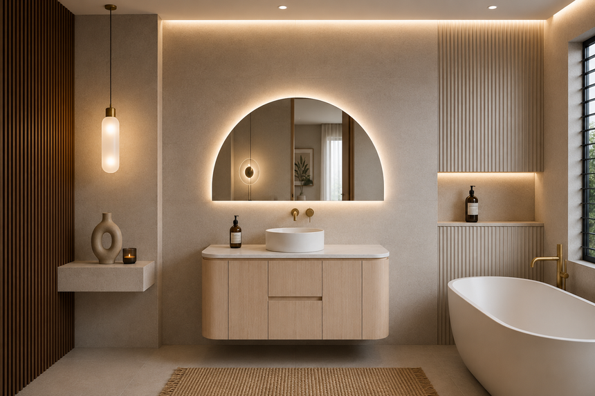 Ravello Wall Hung Vanity Sandy Oak