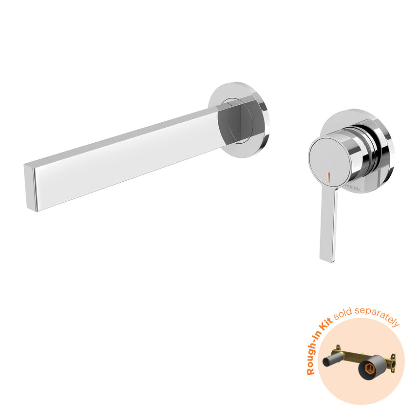 Phoenix Lexi MKII SwitchMix Wall Basin Mixer Set 200mm Fit-Off Kit Chrome, product view