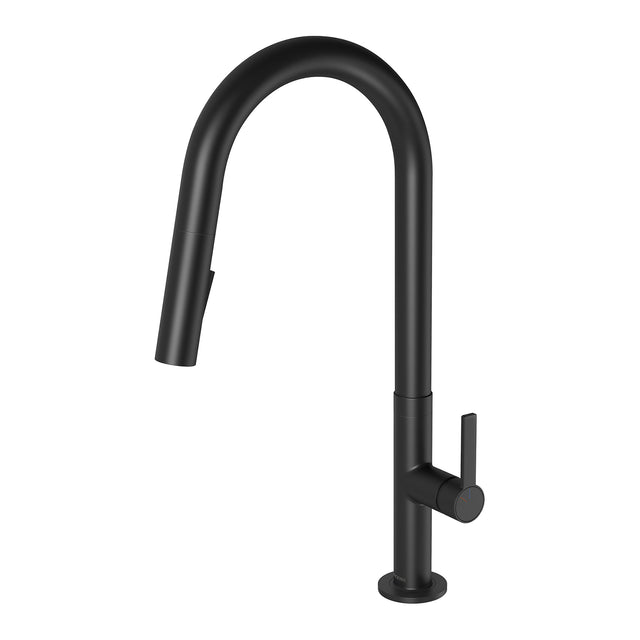 Phoenix Lexi MKII Pull Out Sink Mixer 200mm Matte Black, product view