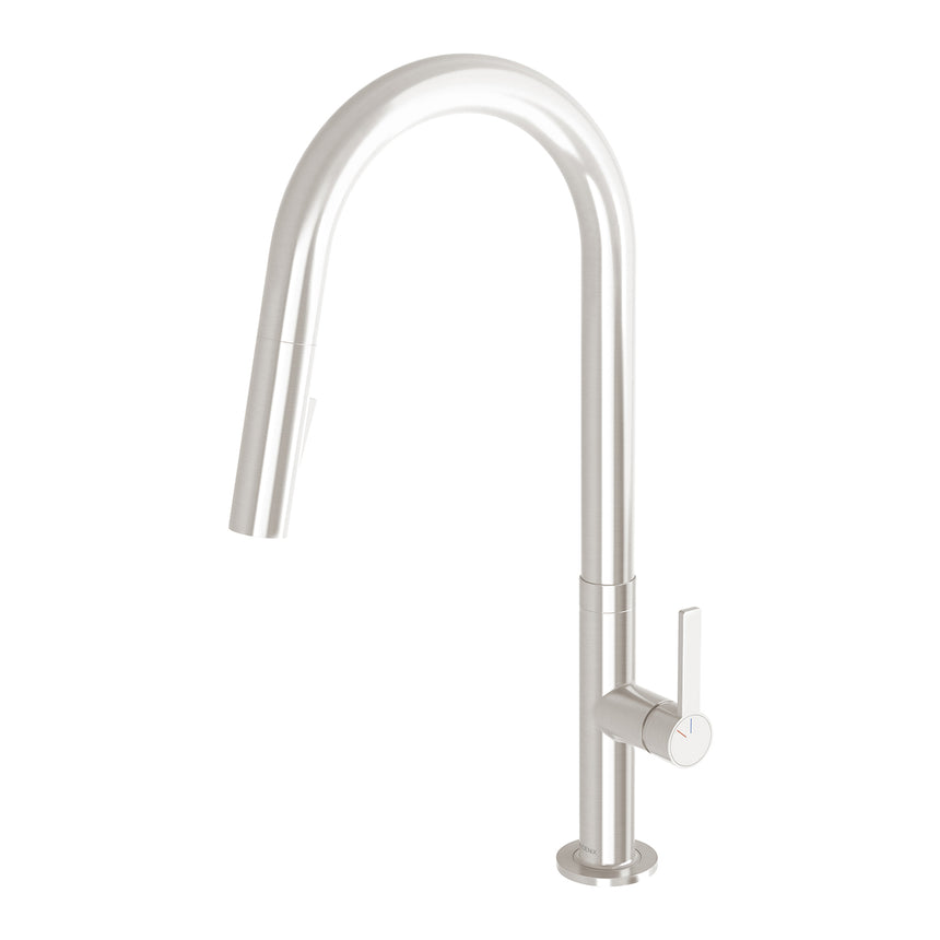 Phoenix Lexi MKII Pull Out Sink Mixer 200mm Brushed Nickel, product view