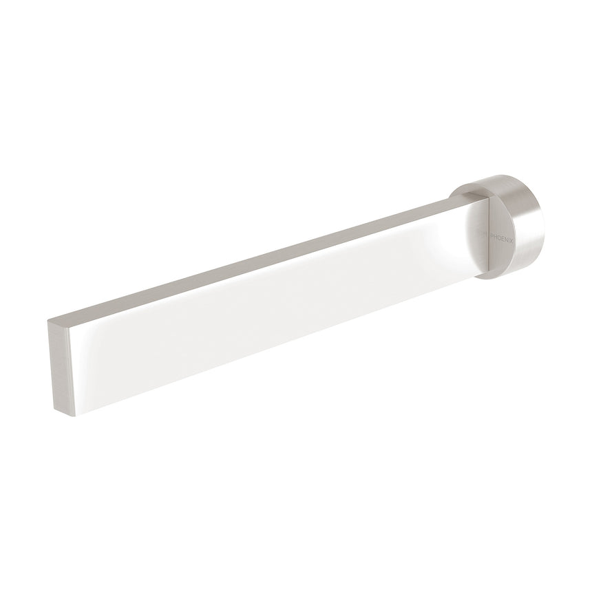 Phoenix Lexi MKII Bath Outlet 200mm Brushed Nickel, product view