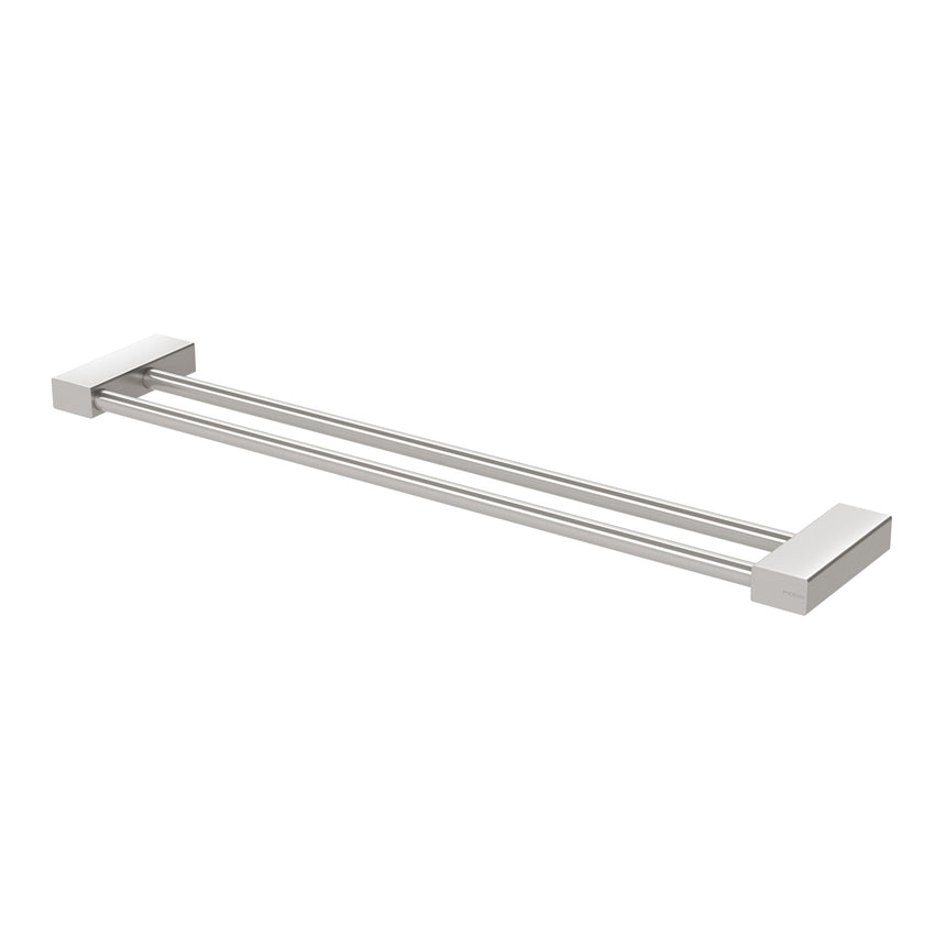 Phoenix Lexi MKII Double Towel Rail 600mm Brushed Nickel, product view
