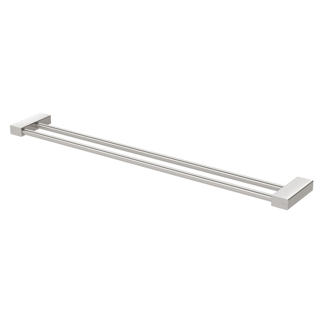 Phoenix Lexi MKII Double Towel Rail 800mm Brushed Nickel, product view