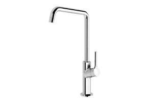 Phoenix Ester Sink Mixer 200mm Squareline Brushed Nickel, additional product view