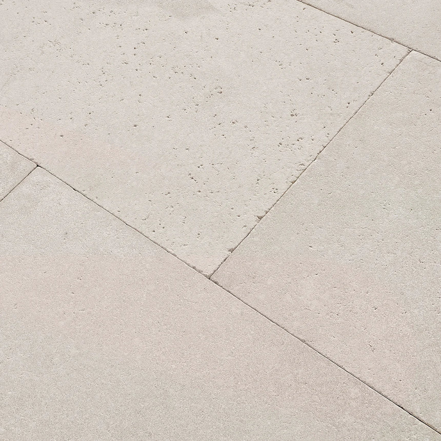 Cresme Limestone natural stone surface and installation by Tilemall